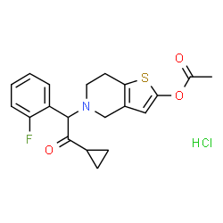 ChemSpider 2D Image | Prasugrel hydrochloride | C20H21ClFNO3S