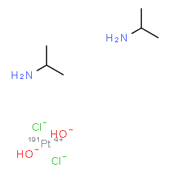 ChemSpider 2D Image | (~191~Pt)Platinum(4+) chloride hydroxide 2-propanamine (1:2:2:2) | C6H20Cl2N2O2191Pt