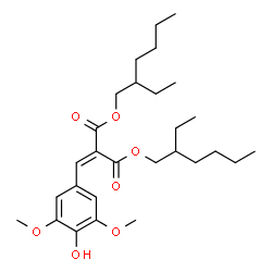 ChemSpider 2D Image | DIETHYLHEXYL SYRINGYLIDENEMALONATE | C28H44O7