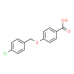 ChemSpider 2D Image | 4-[(4-Chlorobenzyl)oxy]benzoic acid | C14H11ClO3