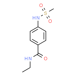 ChemSpider 2D Image | N-Ethyl-4-[(methylsulfonyl)amino]benzamide | C10H14N2O3S
