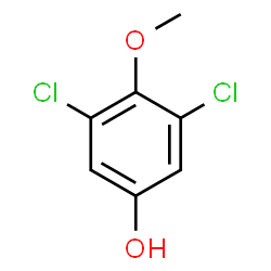 ChemSpider 2D Image | 3,5-Dichloro-4-methoxyphenol | C7H6Cl2O2
