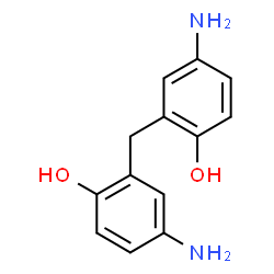 ChemSpider 2D Image | 2,2'-Methylenebis(4-aminophenol) | C13H14N2O2