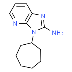 ChemSpider 2D Image | 3-Cycloheptyl-3H-imidazo[4,5-b]pyridin-2-amine | C13H18N4