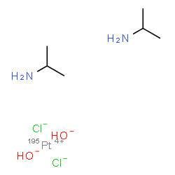 ChemSpider 2D Image | (~195~Pt)Platinum(4+) chloride hydroxide 2-propanamine (1:2:2:2) | C6H20Cl2N2O2195Pt