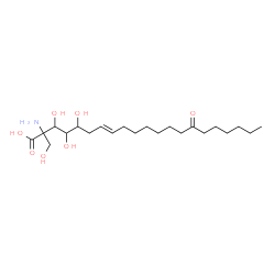 ChemSpider 2D Image | (7E)-2-Amino-3,4,5-trihydroxy-2-(hydroxymethyl)-15-oxo-7-henicosenoic acid | C22H41NO7