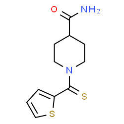 ChemSpider 2D Image | 1-(2-Thienylcarbonothioyl)-4-piperidinecarboxamide | C11H14N2OS2