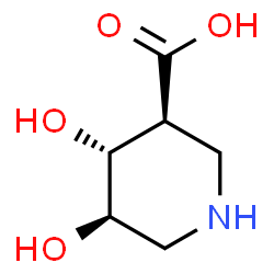 ChemSpider 2D Image | (3S,4R,5R)-4,5-Dihydroxy-3-piperidinecarboxylic acid | C6H11NO4