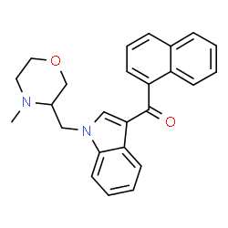 ChemSpider 2D Image | {1-[(4-Methyl-3-morpholinyl)methyl]-1H-indol-3-yl}(1-naphthyl)methanone | C25H24N2O2