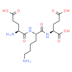 ChemSpider 2D Image | L-alpha-Glutamyl-L-lysyl-L-glutamic acid | C16H28N4O8