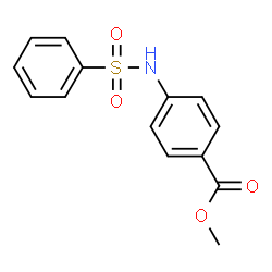 ChemSpider 2D Image | Methyl 4-[(phenylsulfonyl)amino]benzoate | C14H13NO4S