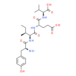 ChemSpider 2D Image | L-Tyrosyl-L-isoleucyl-L-alpha-glutamyl-L-valine | C25H38N4O8