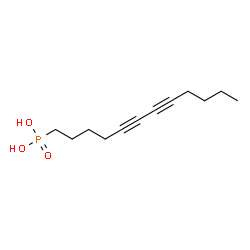 ChemSpider 2D Image | 5,7-Dodecadiyn-1-ylphosphonic acid | C12H19O3P