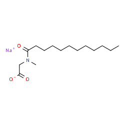 ChemSpider 2D Image | N-Lauroylsarcosine sodium salt | C15H28NNaO3