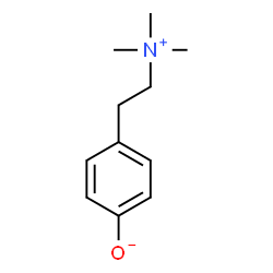 ChemSpider 2D Image | 4-[2-(Trimethylammonio)ethyl]phenolate | C11H17NO