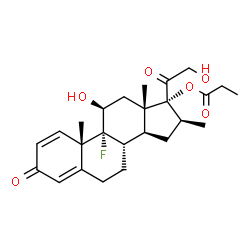 ChemSpider 2D Image | Betamethasone 17-propionate | C25H33FO6