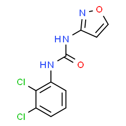 ChemSpider 2D Image | 1-(2,3-Dichlorophenyl)-3-(1,2-oxazol-3-yl)urea | C10H7Cl2N3O2