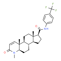 ChemSpider 2D Image | (4aR,4bS,6aS,7S,9aS,9bS,11aR)-1,4a,6a-Trimethyl-2-oxo-N-[4-(trifluoromethyl)phenyl]-2,4a,4b,5,6,6a,7,8,9,9a,9b,10,11,11a-tetradecahydro-1H-indeno[5,4-f]quinoline-7-carboxamide | C27H33F3N2O2