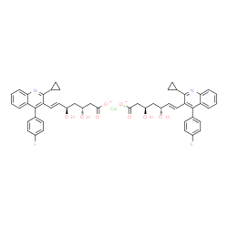 ChemSpider 2D Image | Calcium bis{(3R,5R,6E)-7-[2-cyclopropyl-4-(4-fluorophenyl)-3-quinolinyl]-3,5-dihydroxy-6-heptenoate} | C50H46CaF2N2O8