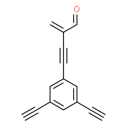 ChemSpider 2D Image | 4-(3,5-Diethynylphenyl)-2-methylene-3-butynal | C15H8O