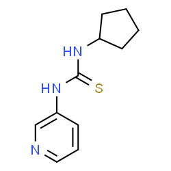 ChemSpider 2D Image | 1-Cyclopentyl-3-(3-pyridinyl)thiourea | C11H15N3S