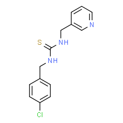 ChemSpider 2D Image | 1-(4-Chlorobenzyl)-3-(3-pyridinylmethyl)thiourea | C14H14ClN3S