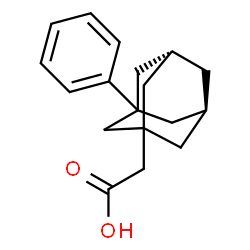 ChemSpider 2D Image | [(5R,7S)-3-Phenyladamantan-1-yl]acetic acid | C18H22O2