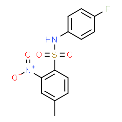 ChemSpider 2D Image | N-(4-Fluorophenyl)-4-methyl-2-nitrobenzenesulfonamide | C13H11FN2O4S