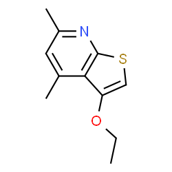 ChemSpider 2D Image | 3-Ethoxy-4,6-dimethylthieno[2,3-b]pyridine | C11H13NOS