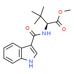ChemSpider 2D Image | Methyl N-(1H-indol-3-ylcarbonyl)-3-methyl-L-valinate | C16H20N2O3