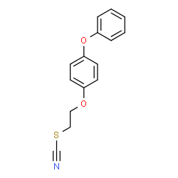 ChemSpider 2D Image | 2-(4-Phenoxyphenoxy)ethyl thiocyanate | C15H13NO2S