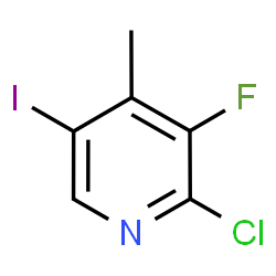 ChemSpider 2D Image | 2-Chloro-3-fluoro-5-iodo-4-methylpyridine | C6H4ClFIN