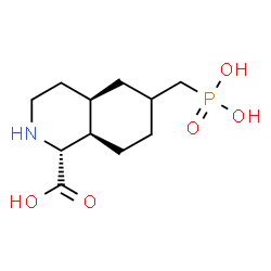 ChemSpider 2D Image | (1R,4aR,8aR)-6-(Phosphonomethyl)decahydro-1-isoquinolinecarboxylic acid | C11H20NO5P