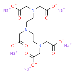 ChemSpider 2D Image | Pentasodium 2,2',2'',2''',2''''-(1,2-ethanediylnitrilo)pentaacetate | C14H18N3Na5O10