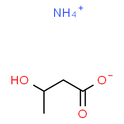 ChemSpider 2D Image | Ammonium 3-hydroxybutanoate | C4H11NO3