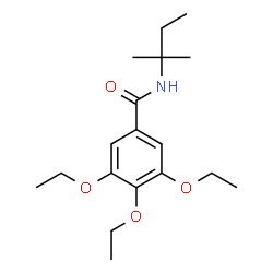 ChemSpider 2D Image | 3,4,5-Triethoxy-N-(2-methyl-2-butanyl)benzamide | C18H29NO4