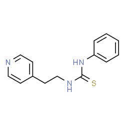 ChemSpider 2D Image | 1-Phenyl-3-[2-(4-pyridinyl)ethyl]thiourea | C14H15N3S