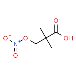 ChemSpider 2D Image | 2,2-Dimethyl-3-(nitrooxy)propanoic acid | C5H9NO5