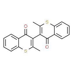 ChemSpider 2D Image | 2,2'-Dimethyl-4H,4'H-3,3'-bithiochromene-4,4'-dione | C20H14O2S2