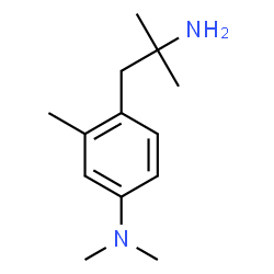 ChemSpider 2D Image | 4-(2-Amino-2-methylpropyl)-N,N,3-trimethylaniline | C13H22N2