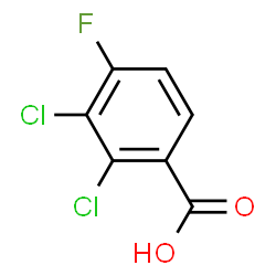 ChemSpider 2D Image | 2,3-Dichloro-4-fluorobenzoic acid | C7H3Cl2FO2