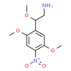 ChemSpider 2D Image | 2-(2,5-Dimethoxy-4-nitrophenyl)-2-methoxyethanamine | C11H16N2O5