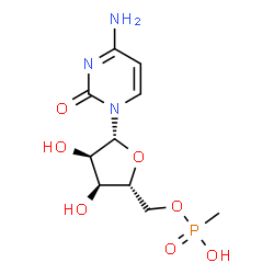 ChemSpider 2D Image | 5'-O-[Hydroxy(methyl)phosphoryl]cytidine | C10H16N3O7P