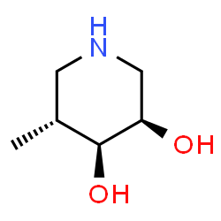 ChemSpider 2D Image | (3R,4S,5R)-5-Methyl-3,4-piperidinediol | C6H13NO2