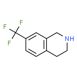 ChemSpider 2D Image | 7-(Trifluoromethyl)-1,2,3,4-tetrahydroisoquinoline | C10H10F3N