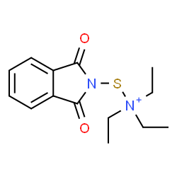 ChemSpider 2D Image | [(1,3-Dioxo-1,3-dihydro-2H-isoindol-2-yl)sulfanyl](triethyl)ammonium | C14H19N2O2S