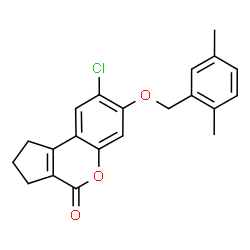 8-Chloro-7-[(2,5-dimethylbenzyl)oxy]-2,3-dihydrocyclopenta[c]chromen-4 ...