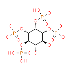 ChemSpider 2D Image | (1R,2R,3S,4R,5S,6S)-5,6-Dihydroxy-1,2,3,4-cyclohexanetetrayl tetrakis[dihydrogen (phosphate)] | C6H16O18P4