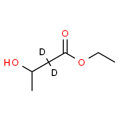 ChemSpider 2D Image | ethyl 2,2-dideuterio-3-hydroxy-butanoate | C6H10D2O3