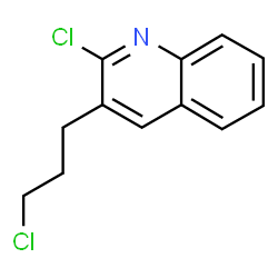 ChemSpider 2D Image | 2-Chloro-3-(3-chloropropyl)quinoline | C12H11Cl2N